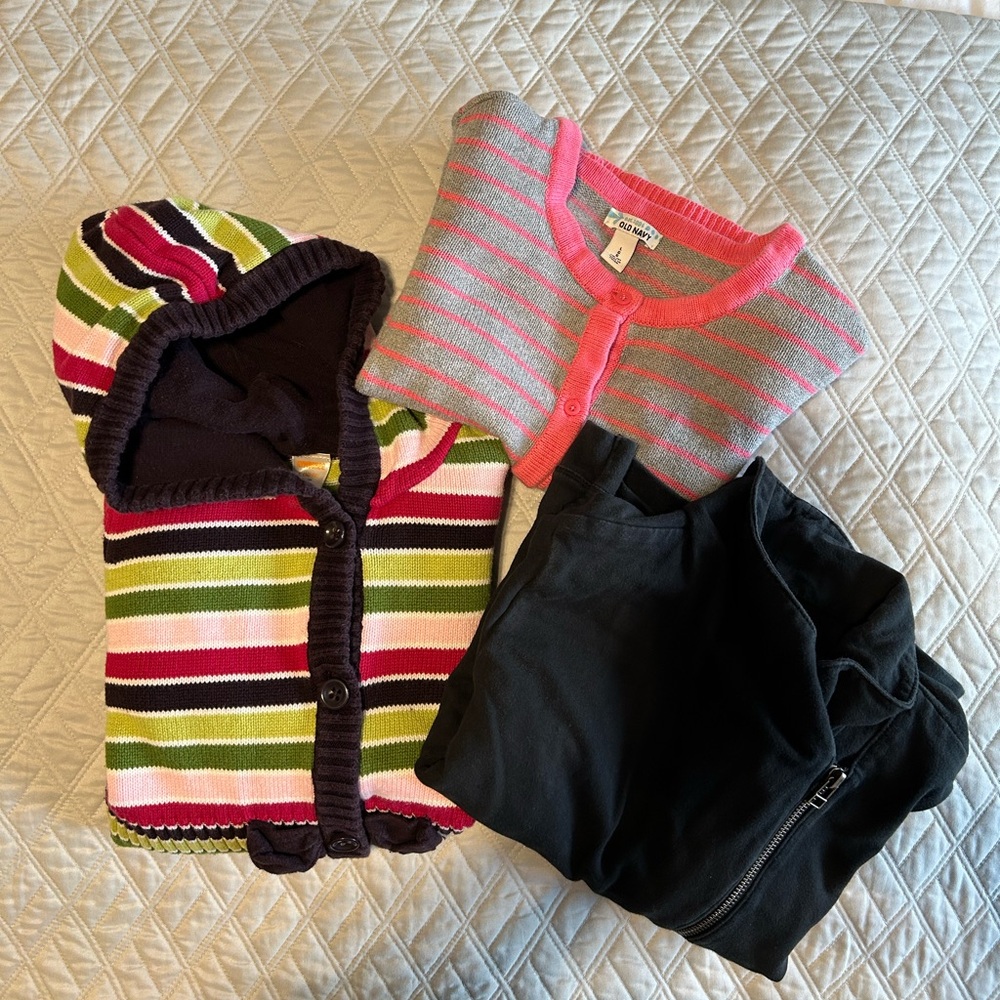 Bundle of 3 Girls’ Sweaters from Gymboree, Old Navy, & The Children’s Place